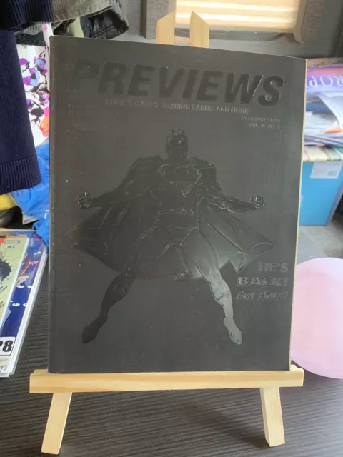 Diamond Comic Previews Feb 1993 Vol 3 #2 Return Of Superman Embossed Cover