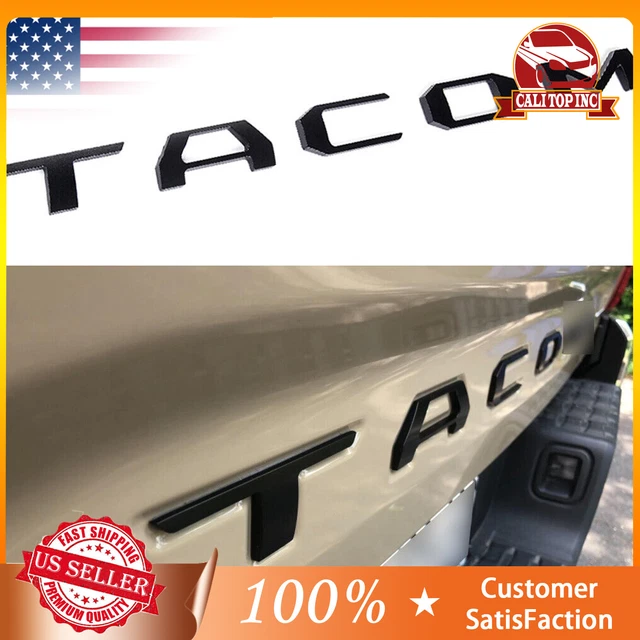 Toyota Tacoma Tailgate Letter Inserts Fill-in Decal - Fits 2016 2017 2 - Foto 5