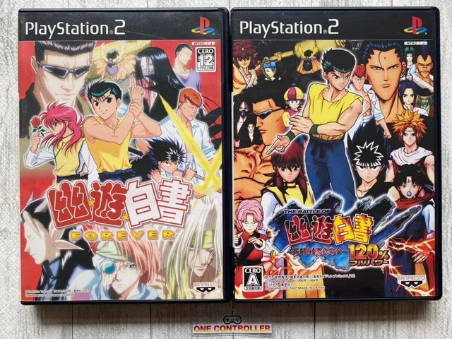 SONY PlayStation2 PS2 Yu Yu Hakusho Forever & 120% Full Power set from Japan