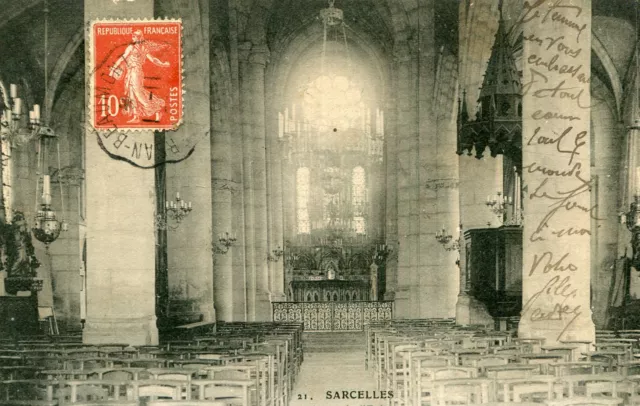 Carte SARCELLES Intérieur de l'église