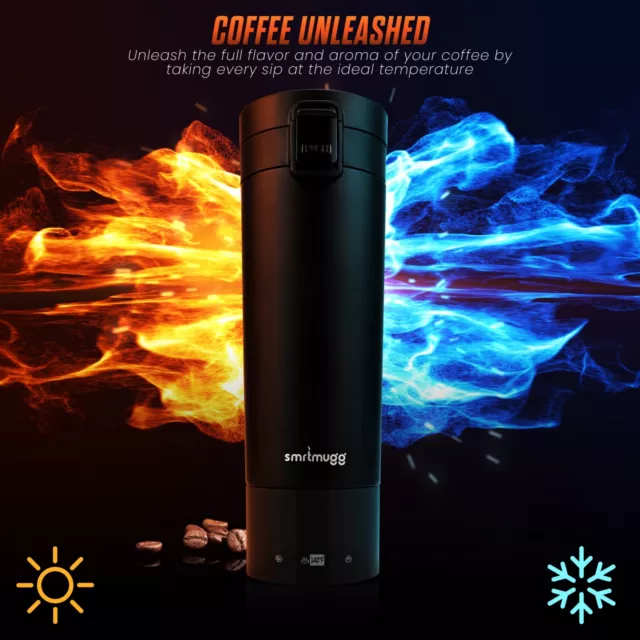 SMRTMUGG Heated Coffee Mug, All Day Battery Life, 10 oz capacity. 5
