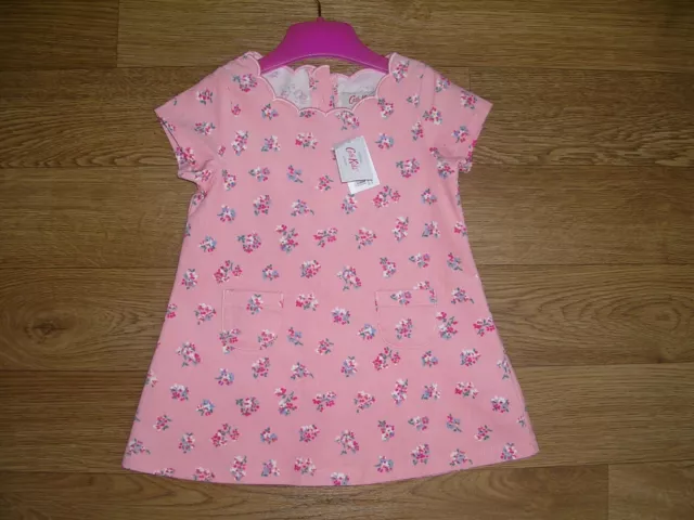 BNWT CATH KIDS KIDSTON Girls Pink Baby Cord Woodstock Ditsy Dress Age 3-6m NEW