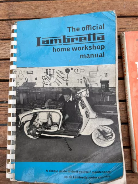 The Official Lambretta Home Workshop Manual Fifth Edition Book and Scooter book