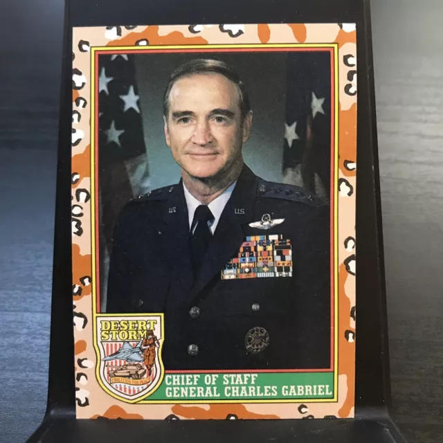 1991 Topps Desert Storm Chief Of Staff General Charles Gabriel #7