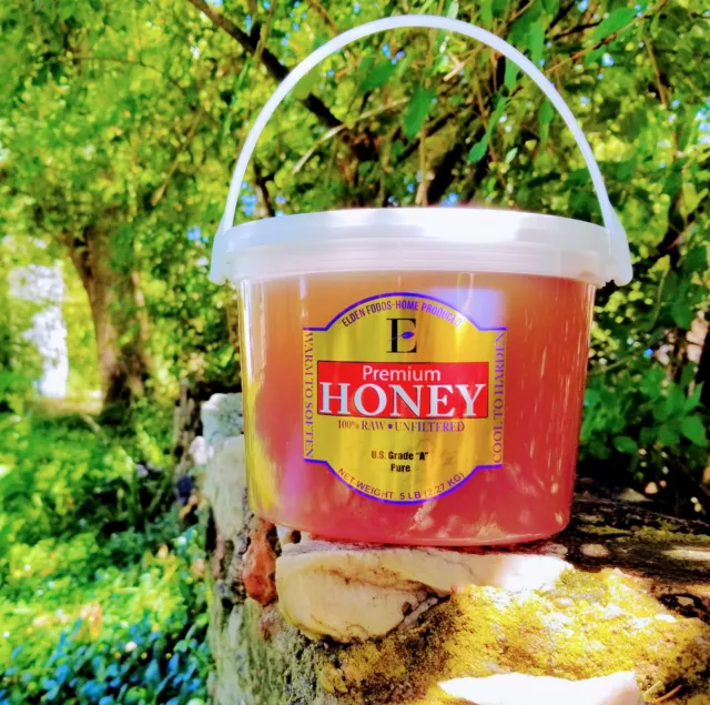 100% Pure Honey from Utah - Very Delicious Taste! Unheated, Raw Honey - 5 lbs