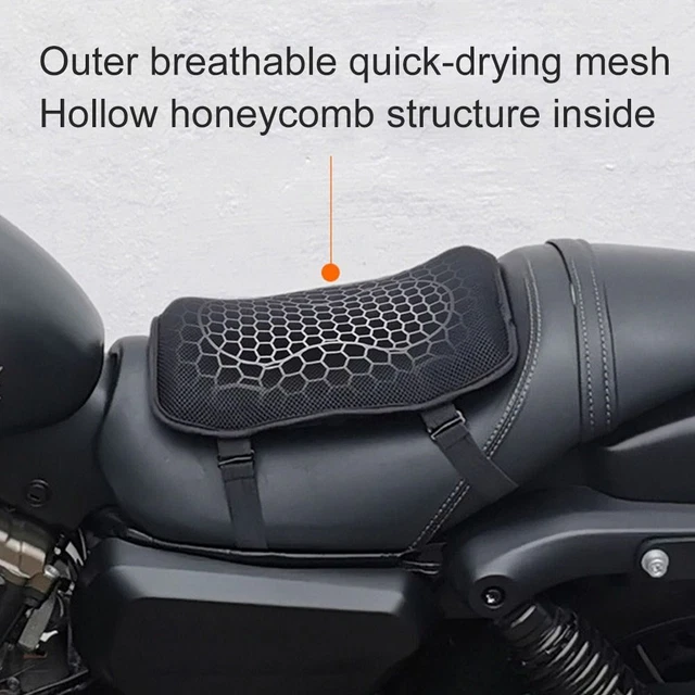 Coprisedile 3D gel favo a nido d'ape accessori moto cuscino sedile moto