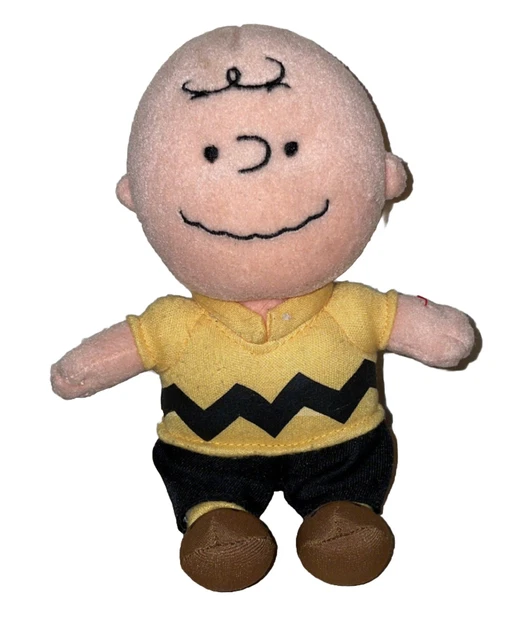 Charlie Brown Plush Doll Stuffed Soft TY Beanie Peanuts