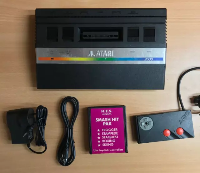 Atari 2600 Junior Console + 5 Games - Complete Setup