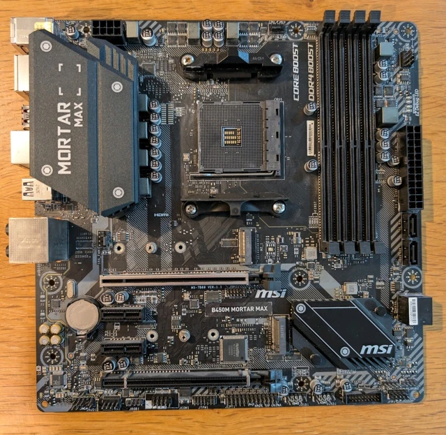 Morter Max MSI B450M MORTAR Max AMD AM4 Motherboard - Boxed Great Condition £59.99 ...