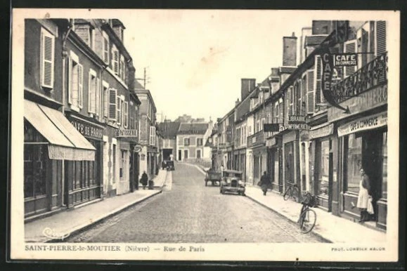 CPA Saint-Pierre-le-Moutier, Rue de Paris