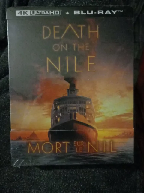 MORT SUR LE NIL Death On The Nile Blu-Ray + 4K Steelbook Neuf Scellé - New