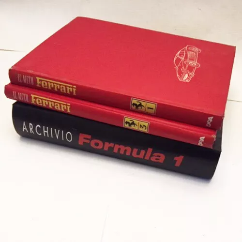 Serie Libros Catálogos Ferrari Fórmula 1 Archivo El Mito Tomos 1 Y 3 DEAGOSTINI