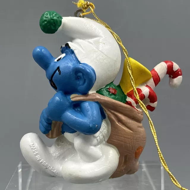 Christmas Smurf Gift Bag Peyo 1981 Schleich No. 7 Collector