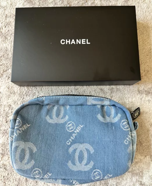 CHANEL COSMETIC/MAKEUP BAG , Very BIG Black velvet Toiletry /Make Up VIP  GIFT. $55.00 - PicClick