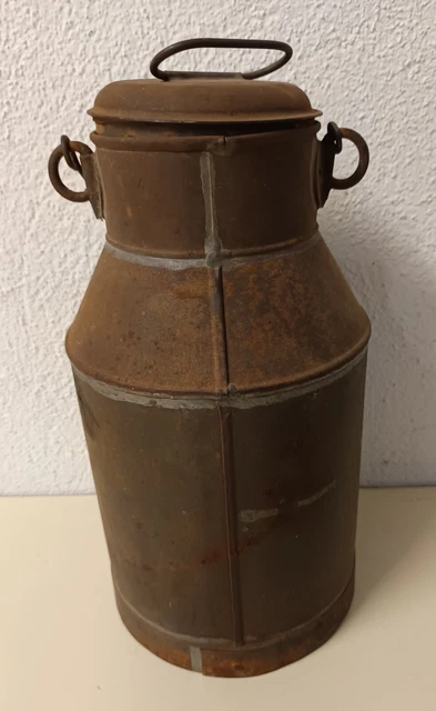 Vieux Bidon De Lait Métal 5 Litres France – Années 1950, Bon état, Déco Vintage