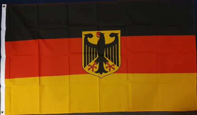 Germany State Flag 5x3 Feet Post-WW2 1945+ German Government Sports Football Bn
