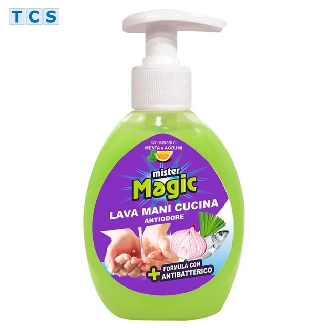 Mister Magic Lava Mani Cucina, dispensador de jabón jabón jabón de mano, con aroma a limón, 300 ml