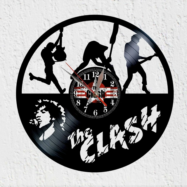 RELOJ DE DISCO vinilo Silueta banda rock punk 80s decoración,regalo ...