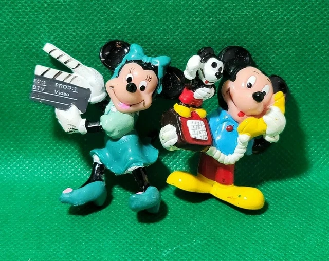 Mickey Mouse and Minnie Mouse PVC Figure Disney Applause Cake Topper