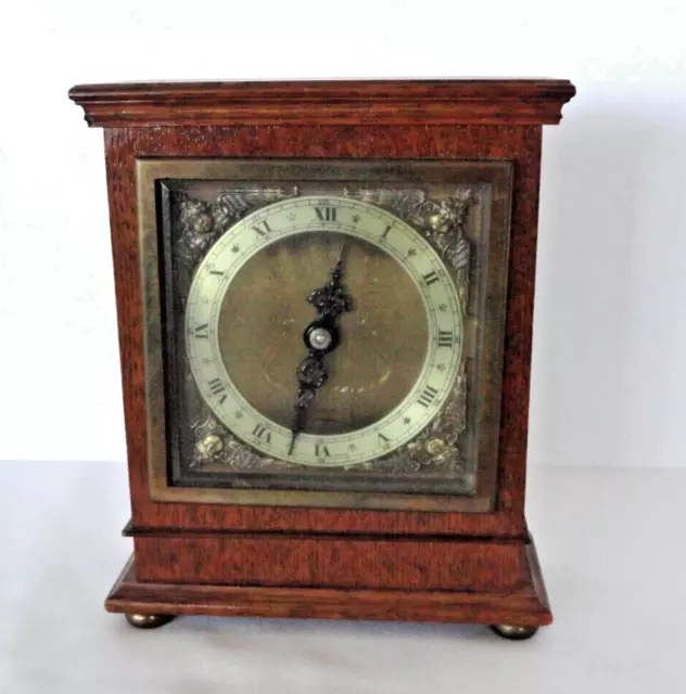 Vintage Wind Up Elliott London Mantel Clock RUNS and Keeps Time England 2849 CF