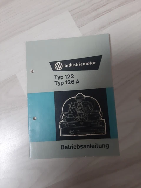 VW Industrie-Motor  Betriebsanleitung Typ 122  Typ 126 A
