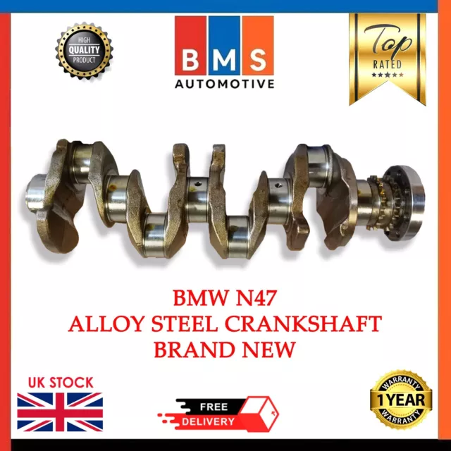 Bmw X1 X3 X5 1 3 & 5 Series N47 D20 2.0 Diesel Alloy Steel Crankshaft - Upgraded