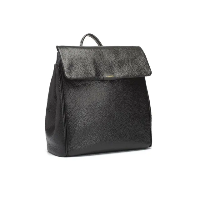 Storksak St James Leather Backpack Changing Bag - Black