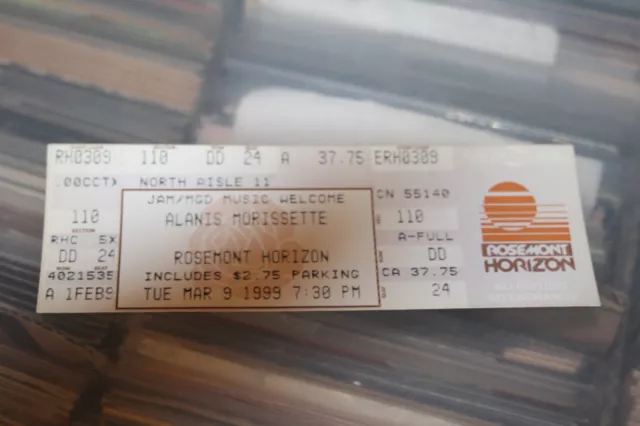 Alanis Morissette  -  1999 Chicago   Ticket  / FREE  SHIPPING /