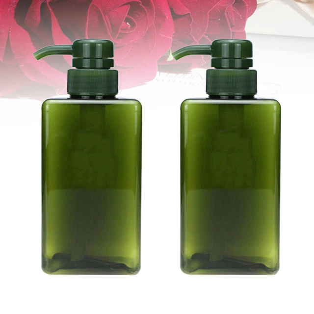 Botellas de loción con bomba vacía, 2 piezas botellas de champú recargables dispensador recargable