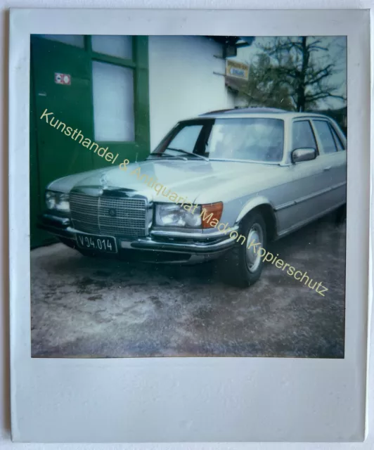 orig. Foto Auto Automobil Oldtimer Fotografie Mercedes Polaroid