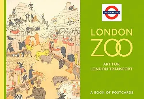 London Zoo Art for London Transport Book of Postcards Book The Cheap Fast Free