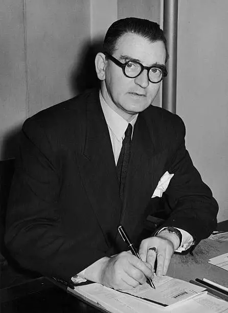 British Labour politician Morgan Phillips 1949 OLD PHOTO