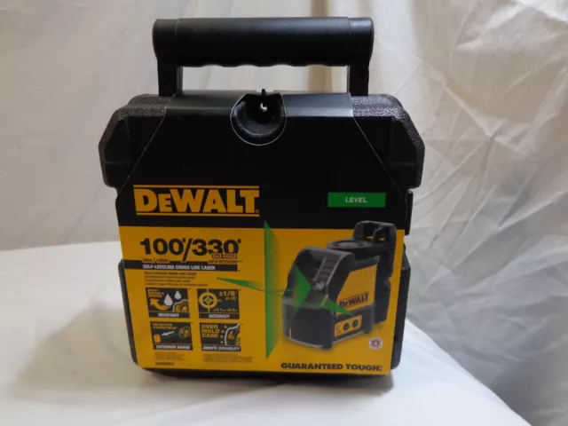 Dewalt 330' Self-Leveling Cross Line Laser- New Model # Dw088Cg