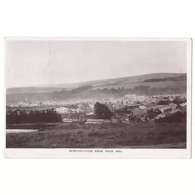 NEWCASTLETON From Holm Hill, Roxburghshire, RP Postcard Unused