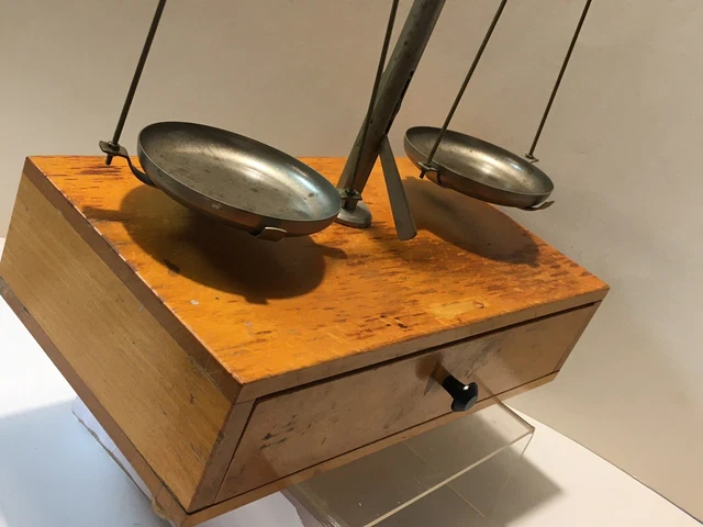 Original Waage Feinwaage Mit Gewichtssatz In Box 4
