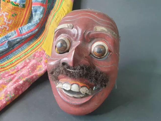 Old Balinese Carved Wooden Dance Mask …beautiful collection and display piece