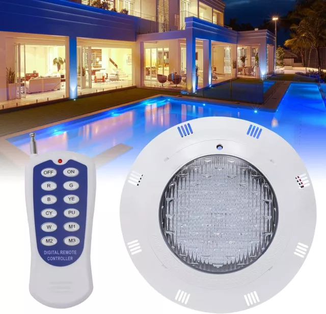 Swimming Pool LED Light RGB Model Underwater Spa Lamp Bright Lights Remote 12V