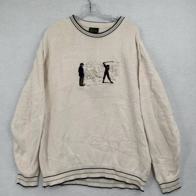 Vintage Golf Sweater Adult XL Steve Stricker Fairway Sport Embroidered Grandpa