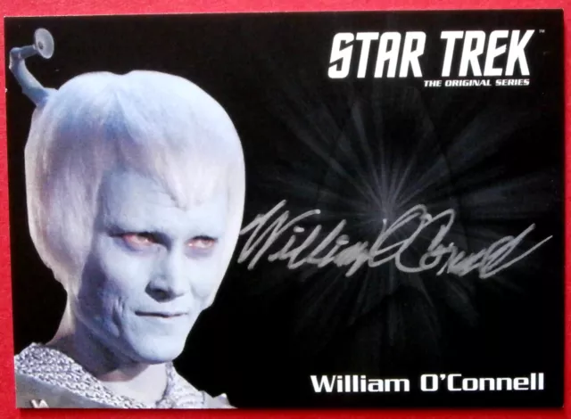 STAR TREK TOS 50th - WILLIAM O'CONNELL - Hand-Signed Autograph Card - 2016