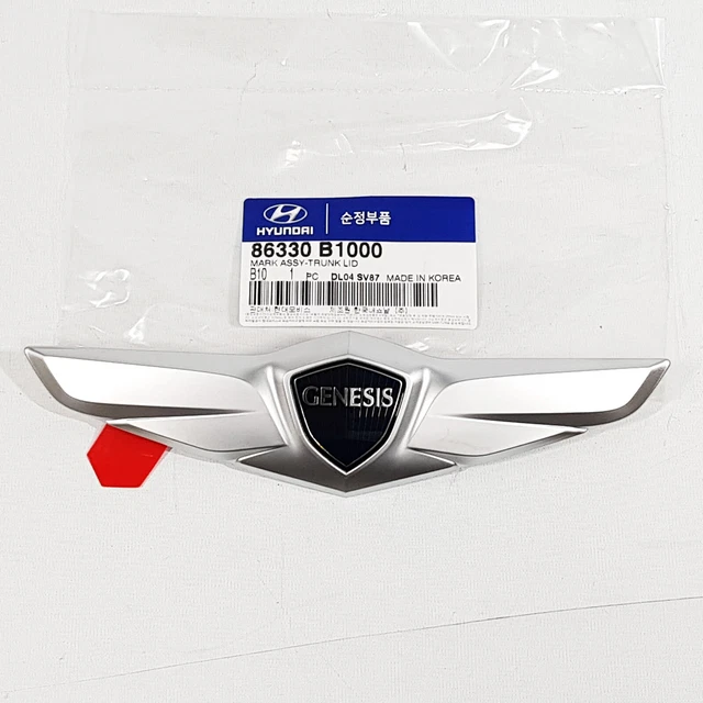 thumbnail image 2 of Genuine Hyundai Genesis Sedan Tail Gate Wing Emblem – 09-14 86330-3M500 OEM 2 of 3