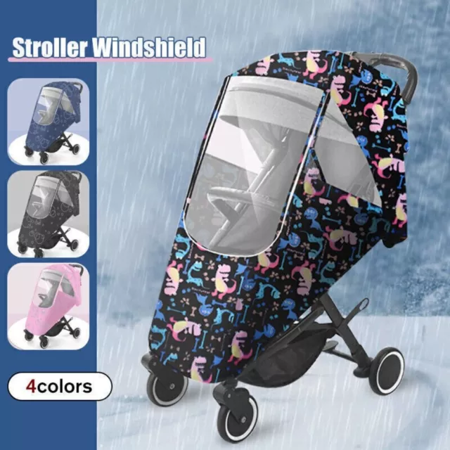 Waterproof Infants Car Rain Cover Wind Dust Shield Pushchairs Raincoat