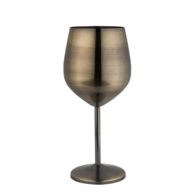 Stainless Steel Champagne Cup Wine Glass Cocktail Glass Metal Wine Glass Goblet