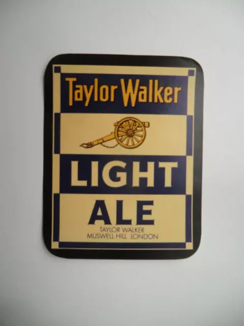 Taylor Walker Muswell Hill London Light Ale Brewery Beer Bottle Label