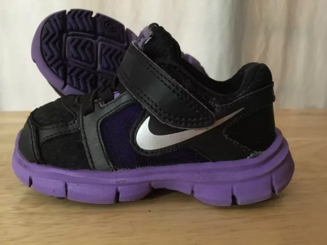 Nike Fusion Shoes Baby Toddler Size 5.5 Purple And Black A1