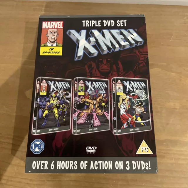 X-Men Triple DVD Set Season 1 Volume 1/2 Season 2 Volume 1 New & Sealed