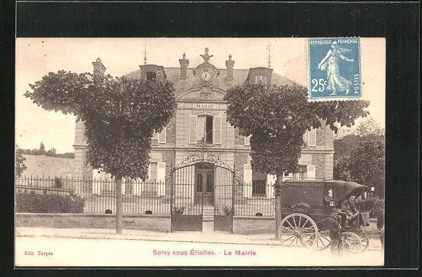 CPA Soisy-sous-Etiolles, La Mairie
