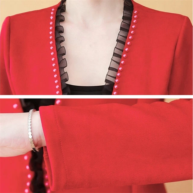 Donna Bolero Cardigan Pizzo Increspato Corto Coprispalle Giacca Aperto Davanti