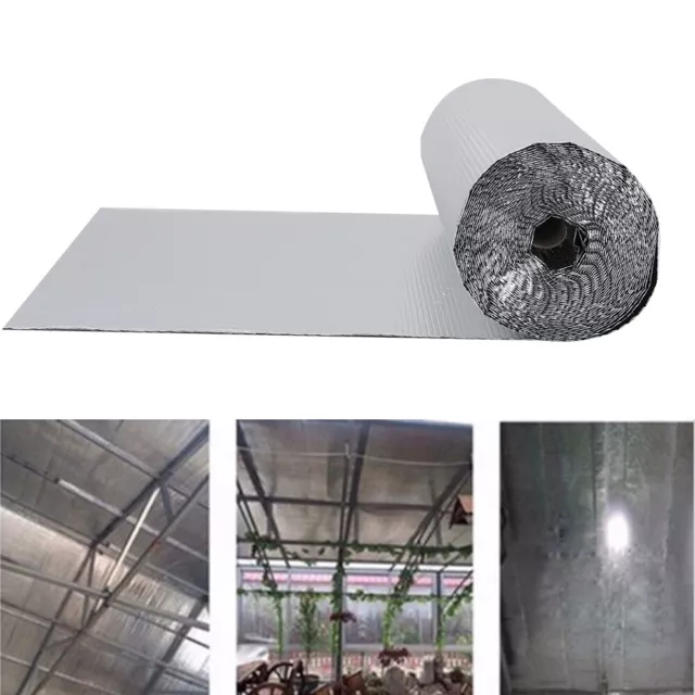 10-50m Double Aluminium Bubble Foil Insulation Shed Commercial Floor Roof Shed