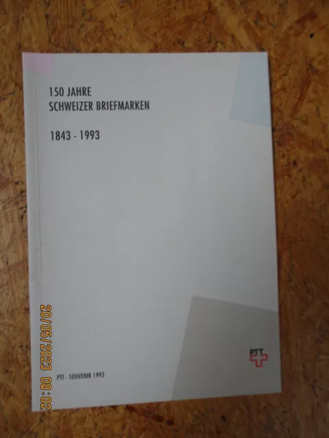 Schweiz Büchlein 150 Jahre Briefmarken 1993 postfrisch