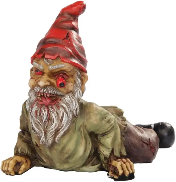 7 Inch Resin Scary Crawling Zombie Garden Gnome Décor Figurine